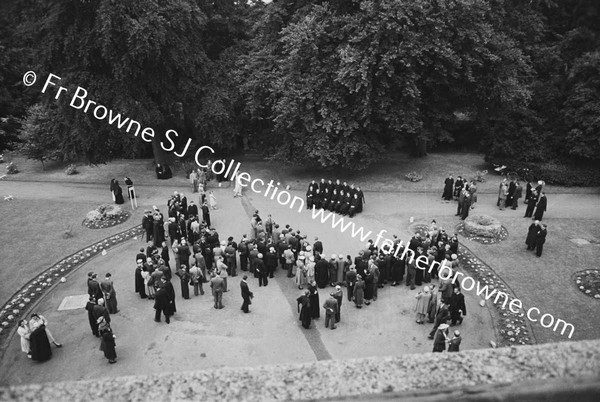 MILLTOWN PARK ORDINATION GROUP FROM UPSTAIRS WINDOW